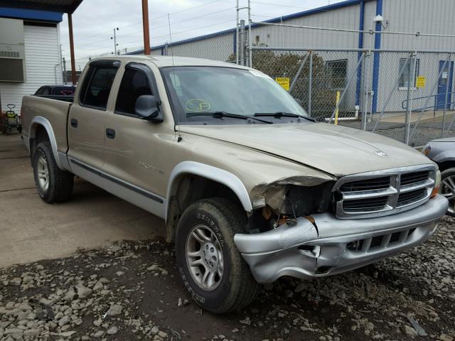 1B7HG48N72S659366 - 2002 DODGE DAKOTA QUA TAN photo 1