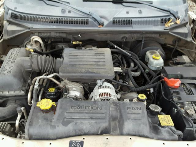 1B7HG48N72S659366 - 2002 DODGE DAKOTA QUA TAN photo 7