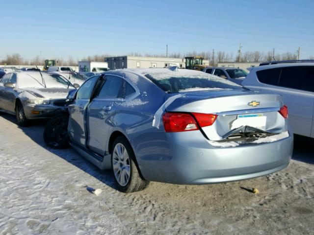 1G11Z5SL7FU130091 - 2015 CHEVROLET IMPALA LS BLUE photo 3