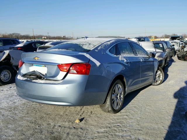 1G11Z5SL7FU130091 - 2015 CHEVROLET IMPALA LS BLUE photo 4