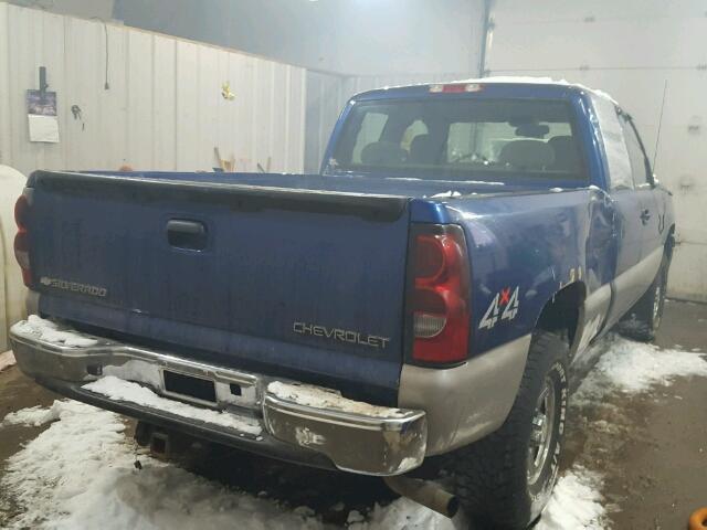 1GCEK19V24Z272166 - 2004 CHEVROLET SILVERADO BLUE photo 4