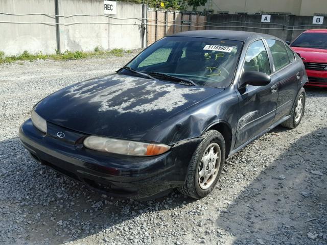 1G3NK52F63C120323 - 2003 OLDSMOBILE ALERO GX BLACK photo 2