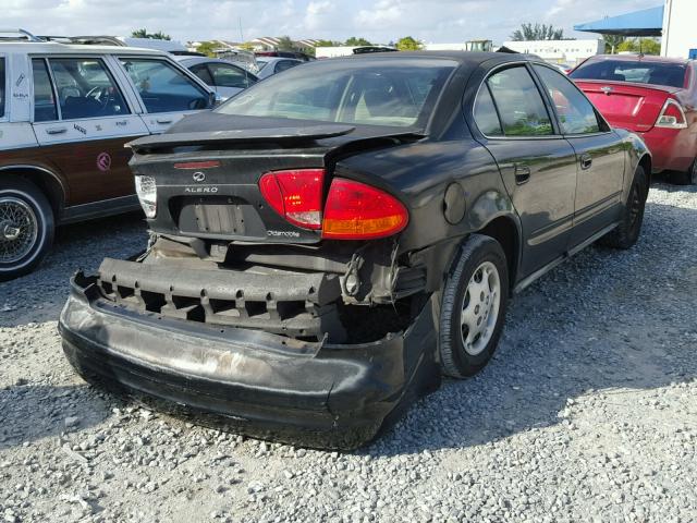 1G3NK52F63C120323 - 2003 OLDSMOBILE ALERO GX BLACK photo 4