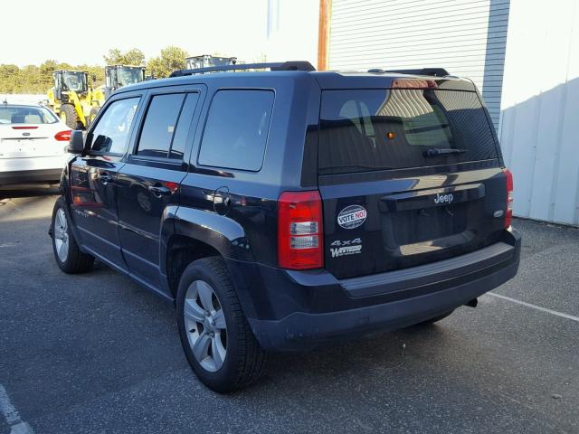 1C4NJRFB3ED651347 - 2014 JEEP PATRIOT LA BLACK photo 3