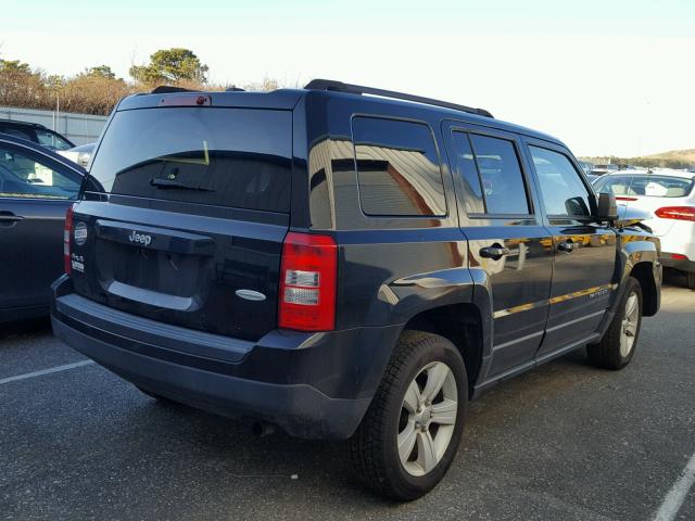 1C4NJRFB3ED651347 - 2014 JEEP PATRIOT LA BLACK photo 4