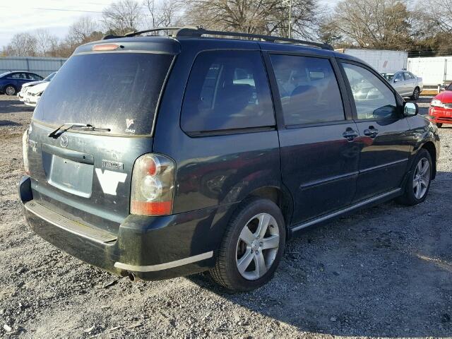 JM3LW28J740509276 - 2004 MAZDA MPV WAGON GREEN photo 4