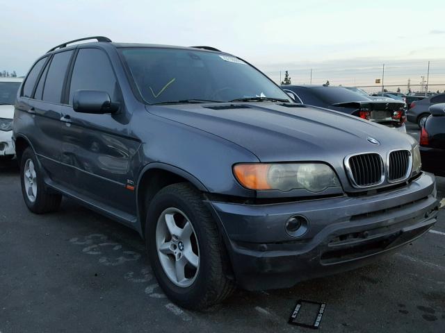 5UXFA53572LV72162 - 2002 BMW X5 3.0I BLUE photo 1