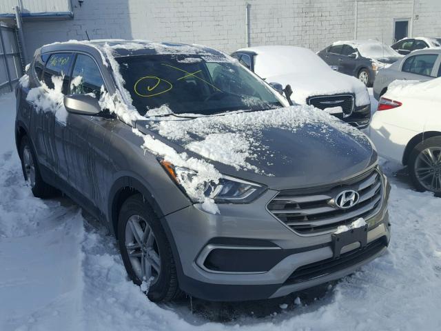 5NMZT3LB6JH057222 - 2018 HYUNDAI SANTA FE S GRAY photo 1