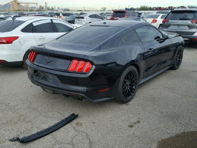 1FA6P8TH2H5217754 - 2017 FORD MUSTANG BLACK photo 4