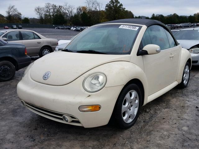 3VWCK21Y53M309825 - 2003 VOLKSWAGEN NEW BEETLE 奶油色 照片 2