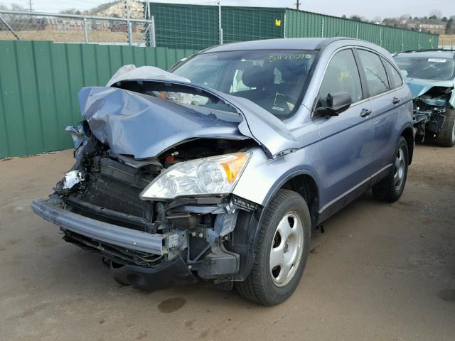 JHLRE38348C046355 - 2008 HONDA CR-V LX BLUE photo 2