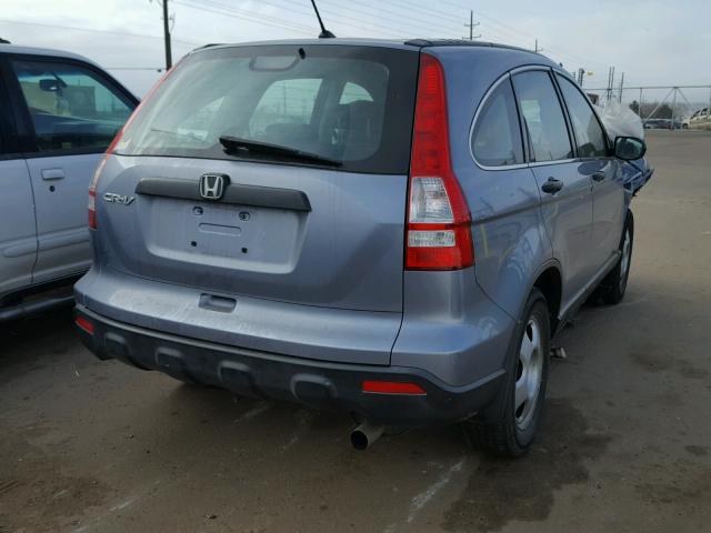 JHLRE38348C046355 - 2008 HONDA CR-V LX BLUE photo 4