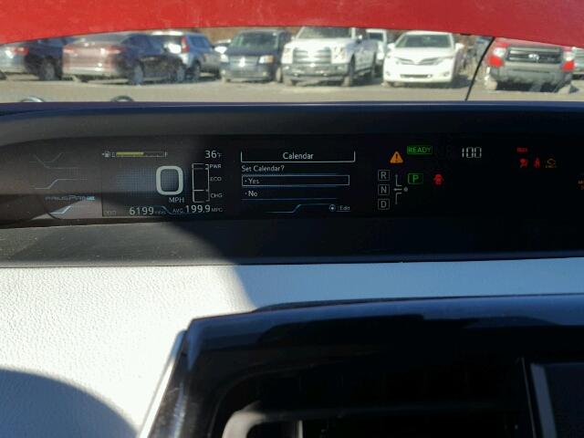 JTDKARFP9H3001916 - 2017 TOYOTA PRIUS PRIM RED photo 8