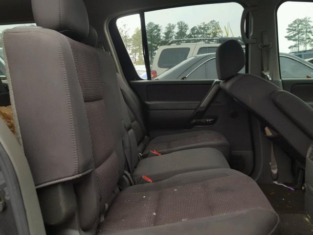 5N1AA08B95N724394 - 2005 NISSAN ARMADA SE GRAY photo 6