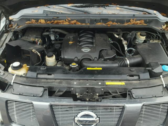 5N1AA08B95N724394 - 2005 NISSAN ARMADA SE GRAY photo 7