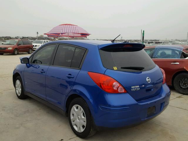 3N1BC1CP4CK199357 - 2012 NISSAN VERSA S BLUE photo 3