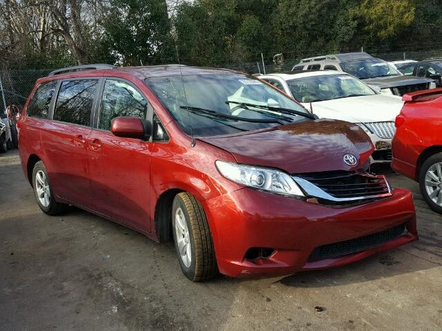 5TDKK3DC7DS329757 - 2013 TOYOTA SIENNA LE MAROON photo 1