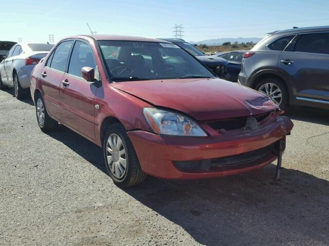 JA3AJ26E76U011447 - 2006 MITSUBISHI LANCER ES RED photo 1