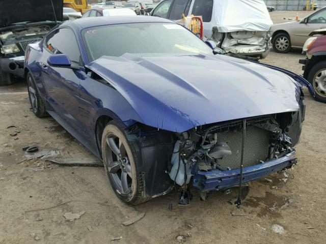 1FA6P8AMXF5329375 - 2015 FORD MUSTANG BLUE photo 1