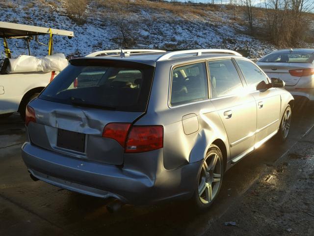 WAUKF78E68A120758 - 2008 AUDI A4 2.0T AV SILVER photo 4