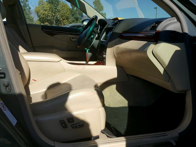 JTHGL46F585022114 - 2008 LEXUS LS 460L GREEN photo 5