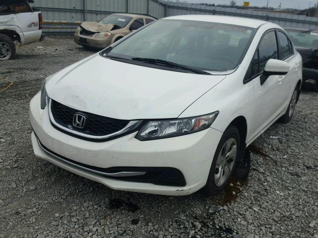 19XFB2F59EE060537 - 2014 HONDA CIVIC LX WHITE photo 2