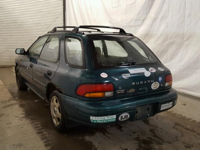 JF1GF435XVH817910 - 1997 SUBARU IMPREZA L GREEN photo 3