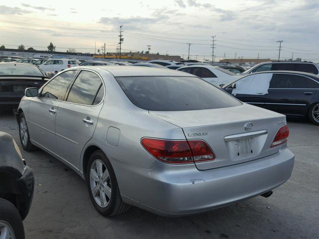 JTHBA30G555092381 - 2005 LEXUS ES 330 SILVER photo 3