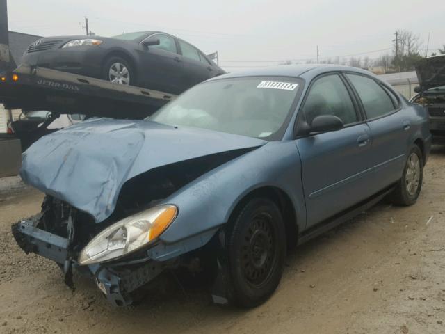 1FAFP53U45A279073 - 2005 FORD TAURUS SE BLUE photo 2