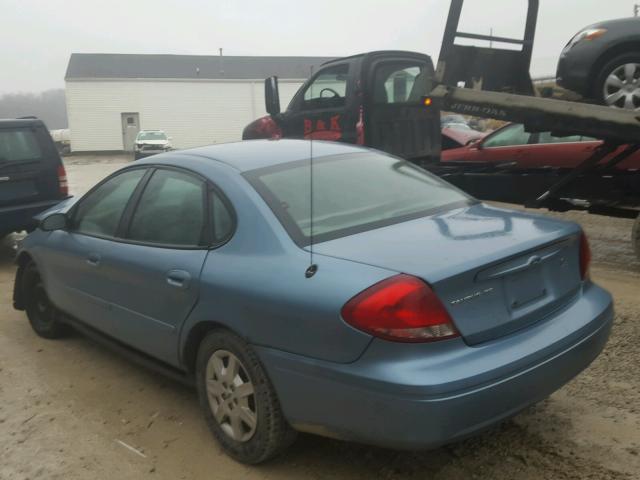 1FAFP53U45A279073 - 2005 FORD TAURUS SE BLUE photo 3