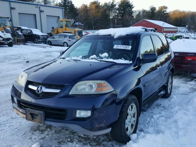 2HNYD18954H523946 - 2004 ACURA MDX TOURIN BLUE photo 2