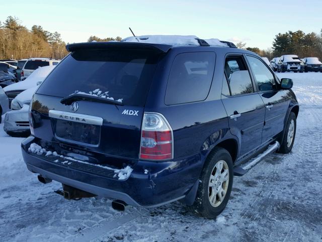 2HNYD18954H523946 - 2004 ACURA MDX TOURIN BLUE photo 4