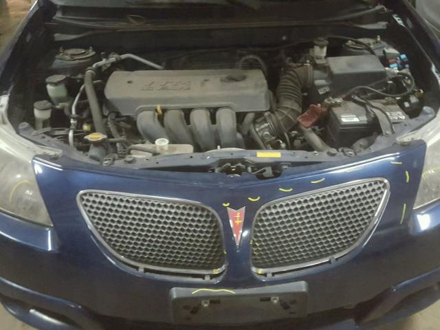 5Y2SL67896Z411495 - 2006 PONTIAC VIBE BLUE photo 7