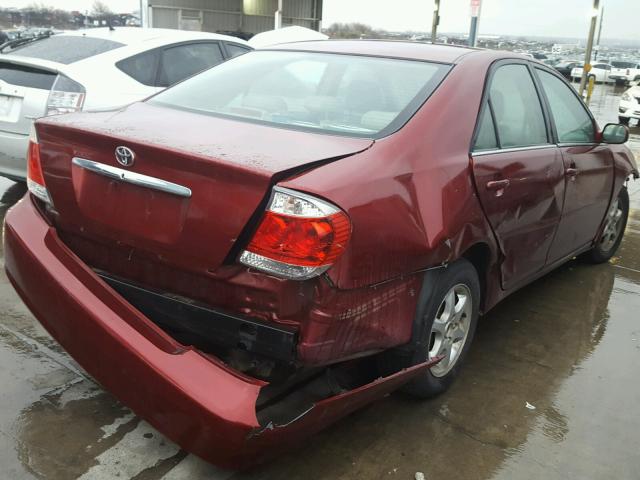 4T1BE32K66U155756 - 2006 TOYOTA CAMRY LE მუქწითელი ფოტო 4