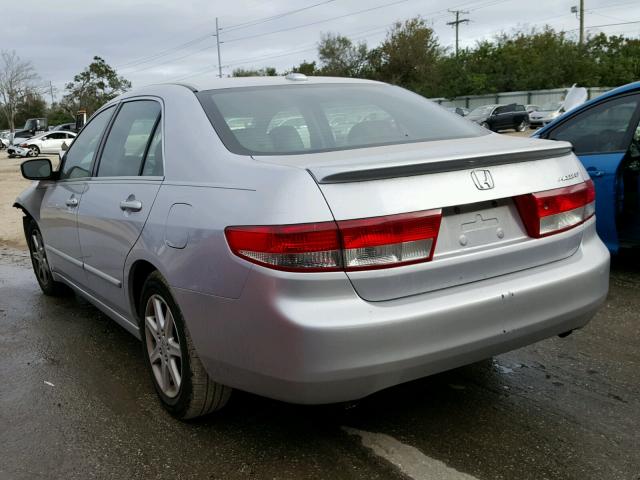 1HGCM66514A091448 - 2004 HONDA ACCORD EX SILVER photo 3