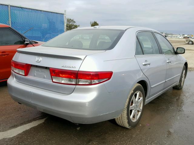 1HGCM66514A091448 - 2004 HONDA ACCORD EX SILVER photo 4