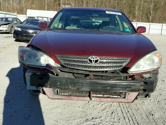 4T1BE32K94U290355 - 2004 TOYOTA CAMRY LE MAROON photo 9