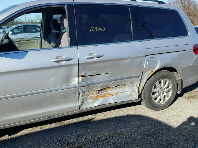 5FNRL38448B073067 - 2008 HONDA ODYSSEY EX SILVER photo 9