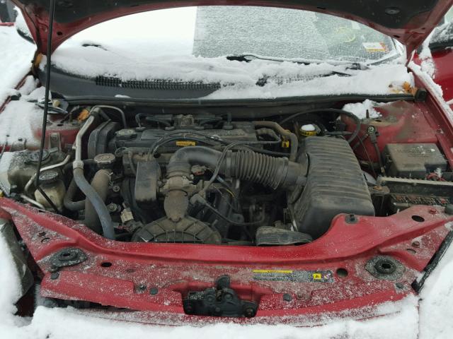 1C3EL46XX4N412206 - 2004 CHRYSLER SEBRING LX RED photo 7