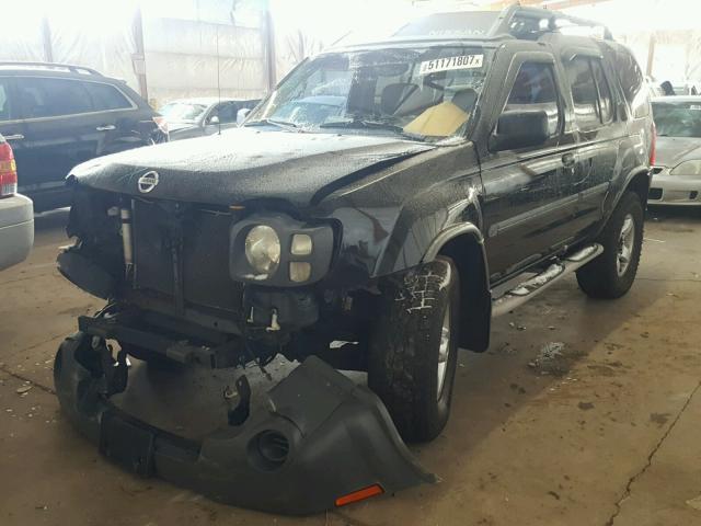 5N1ED28Y44C639661 - 2004 NISSAN XTERRA XE BLACK photo 2