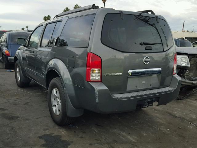 5N1AR18U16C670876 - 2006 NISSAN PATHFINDER CHARCOAL photo 3