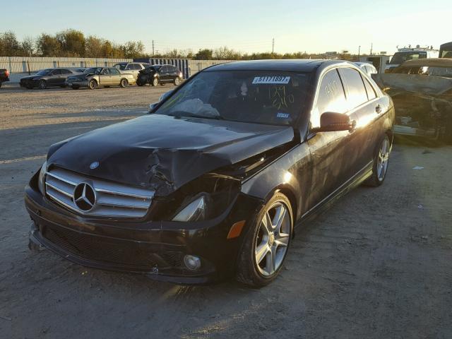 WDDGF5EB7AR129540 - 2010 MERCEDES-BENZ C 300 BLACK photo 2