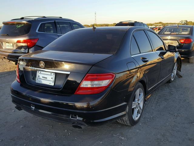 WDDGF5EB7AR129540 - 2010 MERCEDES-BENZ C 300 BLACK photo 4