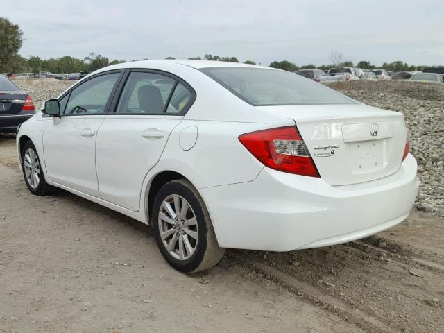 2HGFB2F80CH534906 - 2012 HONDA CIVIC EX 白色 照片 3