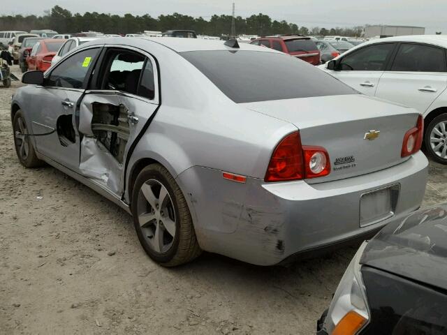 1G1ZC5E06CF277444 - 2012 CHEVROLET MALIBU 1LT SILVER photo 3