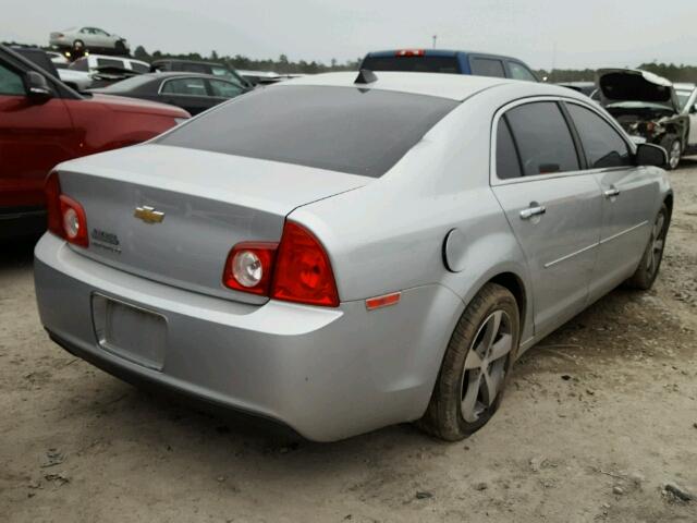 1G1ZC5E06CF277444 - 2012 CHEVROLET MALIBU 1LT SILVER photo 4