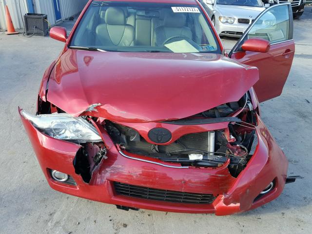 4T1BF3EKXBU124559 - 2011 TOYOTA CAMRY BASE RED photo 7