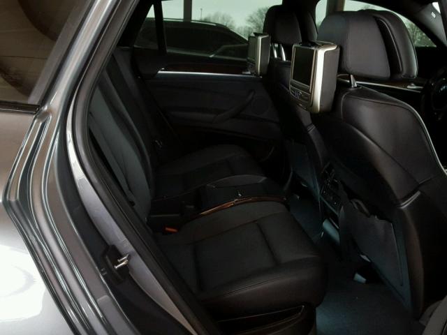 5UXFG8C59ALZ94920 - 2010 BMW X6 XDRIVE5 GRAY photo 6