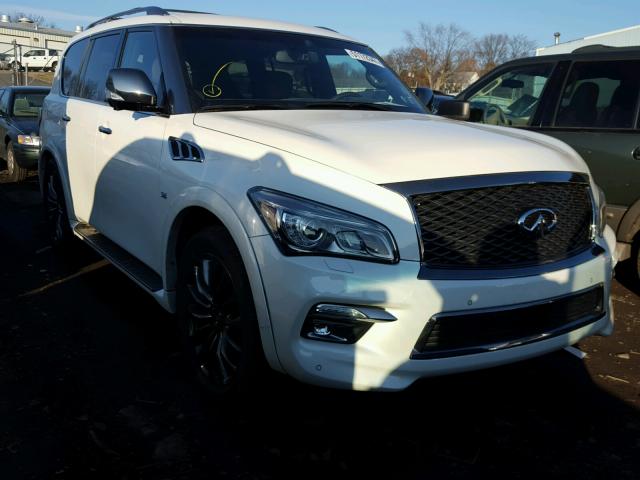 JN8AZ2NE9G9123395 - 2016 INFINITI QX80 WHITE photo 1