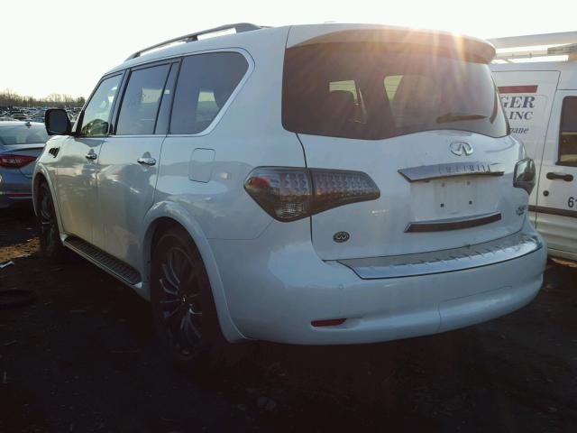 JN8AZ2NE9G9123395 - 2016 INFINITI QX80 WHITE photo 3